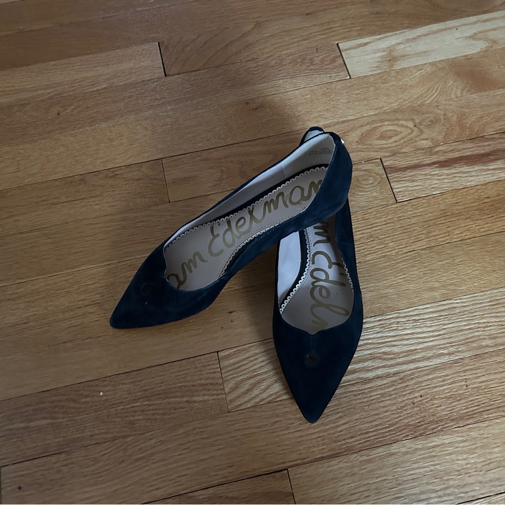 Sam Edelman Black Suede Flats